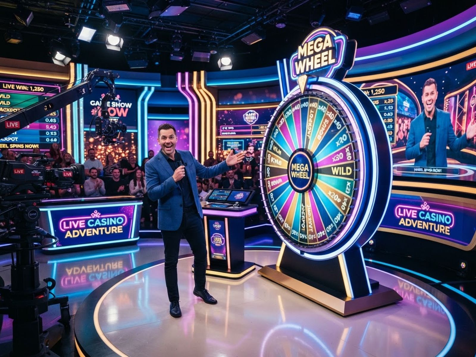 Estudio de espectáculo de casino en vivo